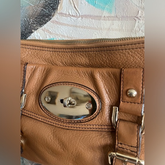 DANIER Brown Leather “Mulberry look” Crossbody Bag - Picture 2 of 14